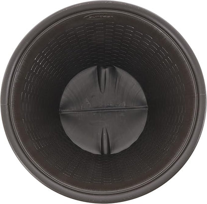 Suncast 2 Pack Sonora 22 Inch Plastic Wicker Indoor or Outdoor Decorative Garden Flower Planter for Entryways, Porch, and Backyard Patios, Dark Brown