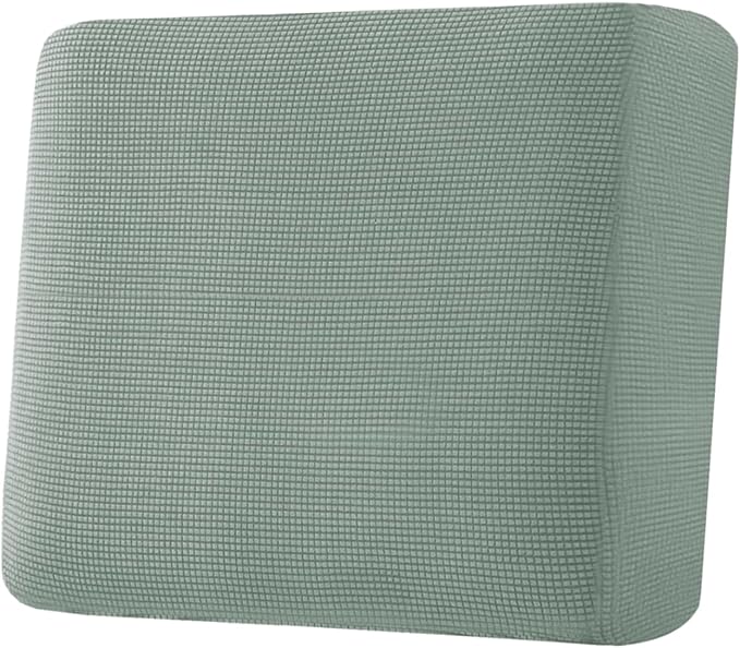 H.VERSAILTEX Super Stretch Individual Seat Cushion Covers Sofa Covers Couch Cushion Covers Slipcover Sets Thick Jacquard Textured Twill Fabric (1 Piece Chair Cushion Cover, Sage)