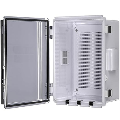ABS Electrical Junction Box, Ventilated Design, Cable Grommets, IP65 Waterproof