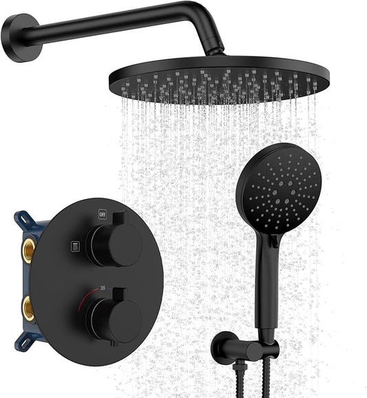 Iriber Thermostatic Shower System Wall Mount