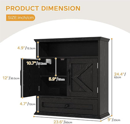 Bathroom Wall Cabinet, Wall Mounted Medicine Cabinet