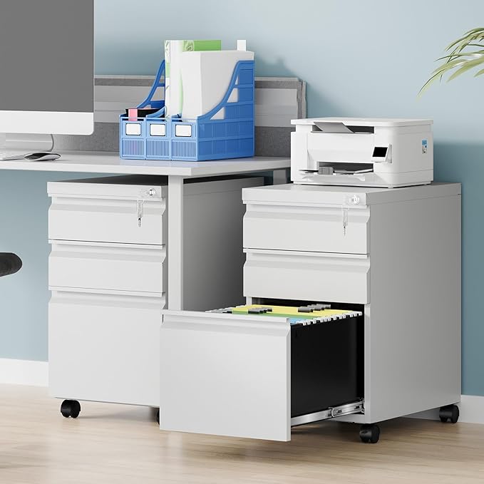 3 Drawer Mobile File Cabinet