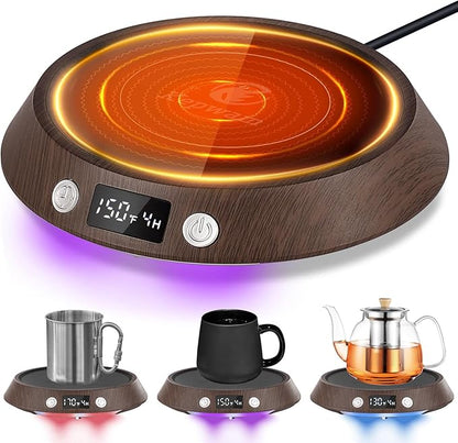 Kepwam Coffee Mug Warmer – 55W Fast Heating Coffee Warmer, 3 Temperature