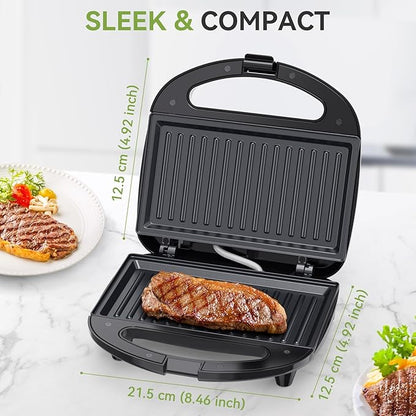 OSTBA Sandwich Maker & Panini Press, 2 Slice Grilled Cheese Maker