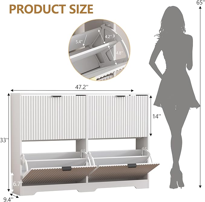 Shoe Cabinet Storage for Entryway