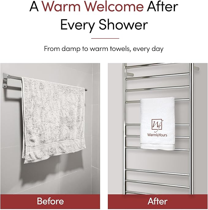 WarmlyYours Heated Towel Rack
