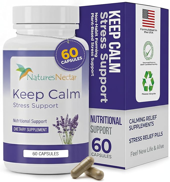 Nature's Nectar Anxiety and Stress Relief Supplements – Keep Calm Capsules