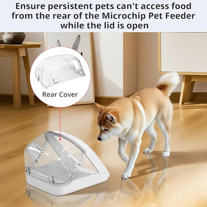 Rear Cover for Automatic Microchip Cat Pet Feeder