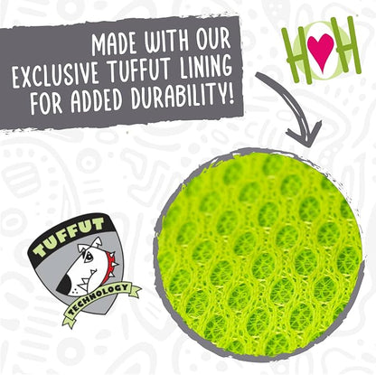 HuggleHounds HuggleTuff Plush Dog Toys - Dog Stuffed Animal Toy, Puppy Toys, Squeaky Dog Toy for Small & Medium Dogs, Durable Plush to Keep Them Busy - Puffies Woodland Friends (3 Count)