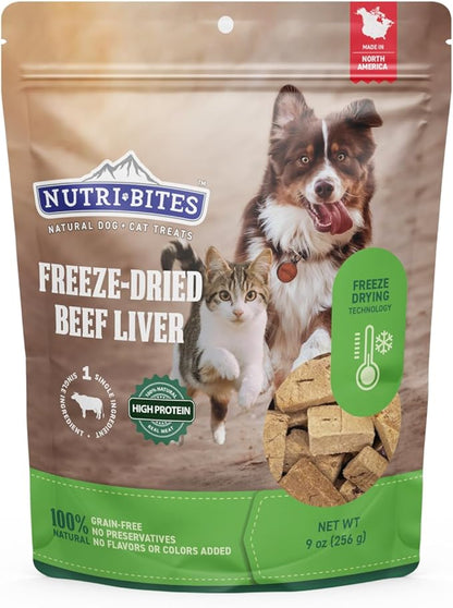 Nutri Bites Freeze Dried Treats (9 oz, Beef Liver)