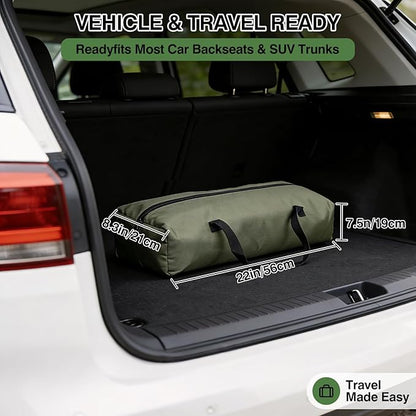 Veraste 30" Soft Collapsible Travel Dog Crate for Medium Dogs,Green | 4-Door Foldable Travel Crate,breathable mesh, foldable with storage bag