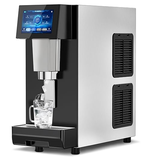 Nugget Ice Maker Machine Countertop, Ice/Water/Ice & Water Optional, 95LBS/24H