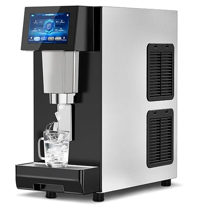 Nugget Ice Maker Machine Countertop, Ice/Water/Ice & Water Optional, 95LBS/24H