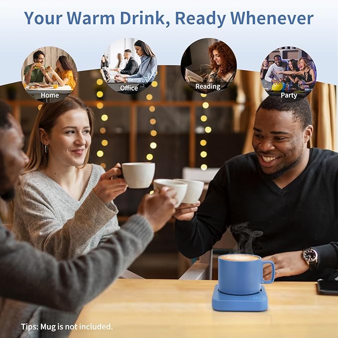 VOBAGA Coffee Mug Warmer, 4 Hours Auto Shut Off Cup Warmer