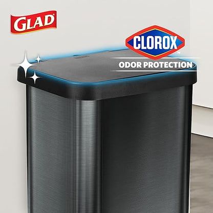 Glad Stainless Steel Step Trash Can