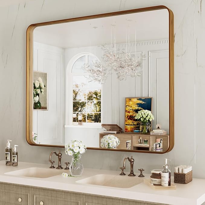 LOAAO 40X36 Inch Bathroom Mirror