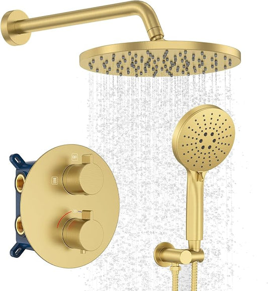 Iriber Thermostatic Shower System Wall Mount