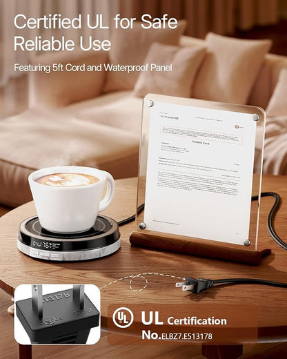 Coffee Mug Warmer for Desk, 50W Fast Heating Cup Warmer