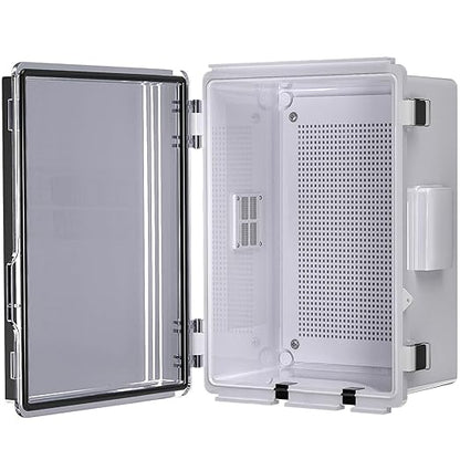 ABS Electrical Junction Box, Ventilated Design, Cable Grommets, IP65 Waterproof