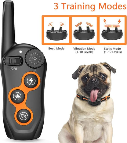 Dog Training Collar, IPX7 Waterproof Dog Shock Collar