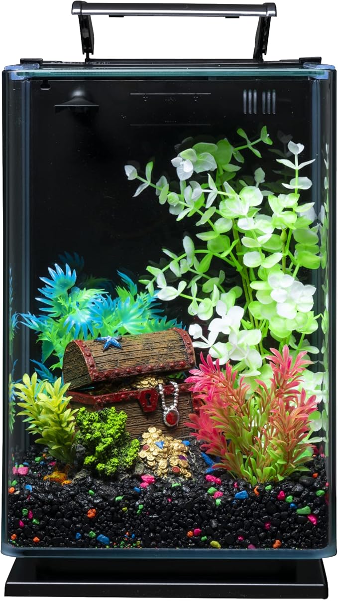 GloFish Aquarium Gravel, Fish Tank Gravel, Black With Fluorescent Accents, Compliments GloFish Tanks, 5 lb Bag
