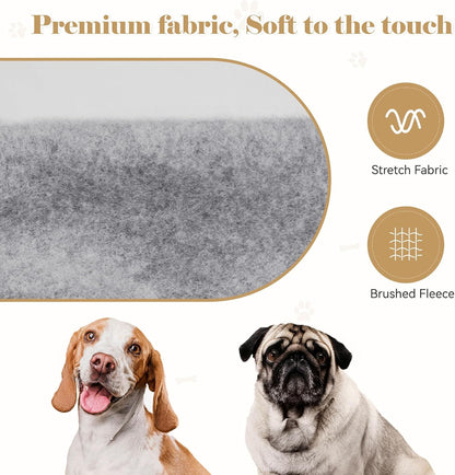 Dog Sweaters for Small Dogs Dog Hoodie Dog Sweater Solid Soft Brushed Fleece Dog Clothes Dog Hoodie Sweatshirt with Pocket(Grey-S)