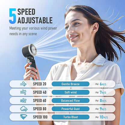 PlayHot Portable Handheld Turbo Fan