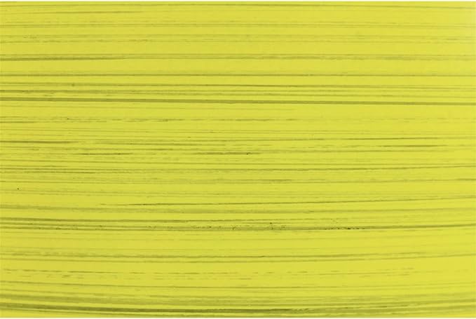 Garden Elements Indoor/Outdoor Glazed Brushed Happy Plastic Planter, Large, Bright Yellow, 15"