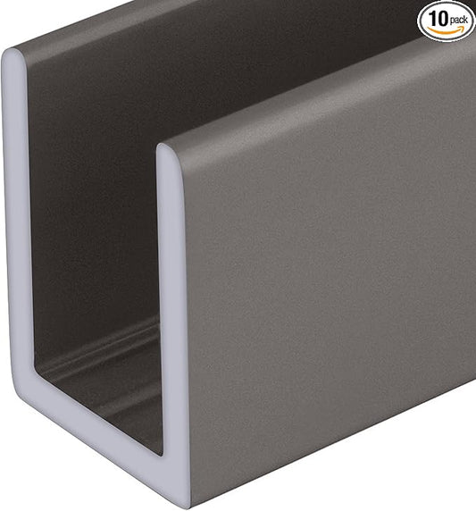 Brixwell SDCD38SN-CCP72-XCP10 Satin Nickel 3/8" Fixed Panel Shower Door Deep