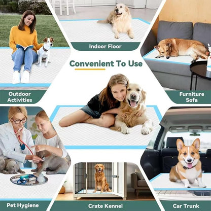 10 Count Dog Cat Puppy Pee Pads,24"x36" Super Absorbent Puppy Pads Leakproof Quick-Dry Disposable Pet Pads for Puppies, Dogs Cats Indoor, Outdoor, Housebreaking Use