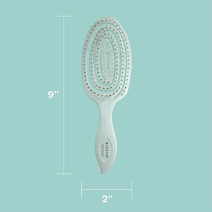 BioSilk for Pets Eco Friendly Detangling Pin Brush for Dogs, Gentle Dog Grooming Brush Designed to Help Remove Knots and Tangles and Support Healthy Coats for All Dogs | Gentle grooming brush removes knots and tangles, supports healthy coats for all do...