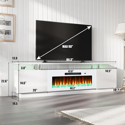 AMERLIFE Fireplace TV Stand