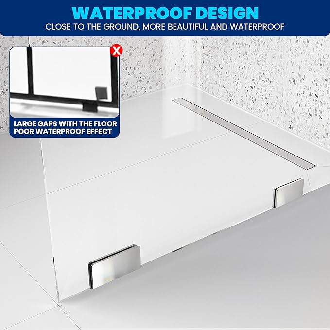 Bathroom Shower Glass Door 36 * 78"
