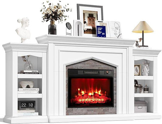 Naice 80" Electric Fireplace