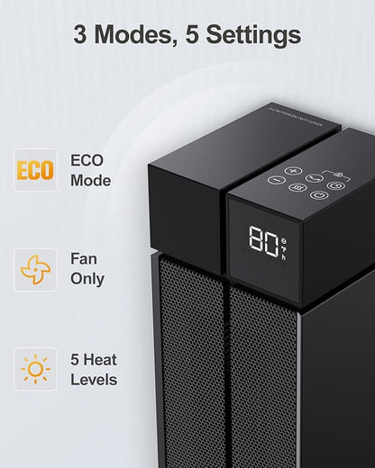 ComDomus Space Heater Large Room, 25” Electric Room Heaters