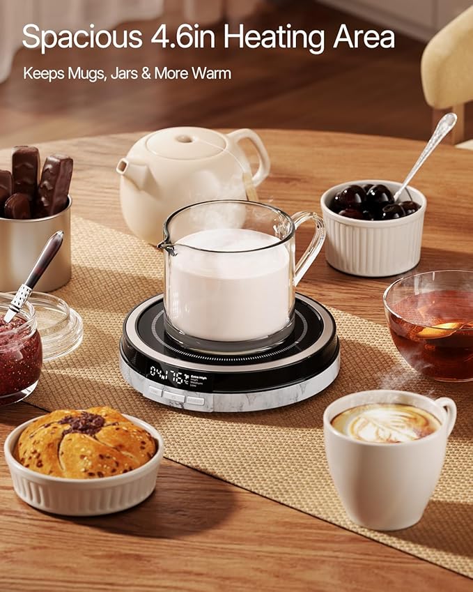 Coffee Mug Warmer for Desk, 50W Fast Heating Cup Warmer