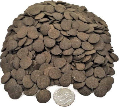 Aquatic Foods Inc. Ultra Multi-Worm 12mm - 1/2" Small Sinking Wafers for Bottom Fish, Shrimp, Snails, Crabs, Crayfish, All Tropical Fish...11oz Small Jar