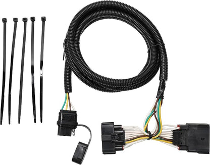 Custom 4 Way Trailer Wiring Harness for 2011-2019 Ford Explorer, Pure Copper Plug and Play Trailer Light Wiring for Explorer