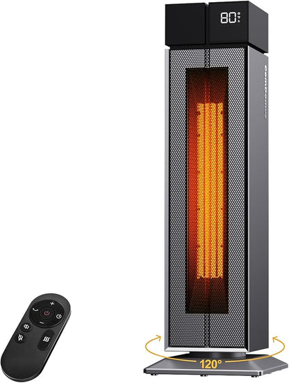 ComDomus Electric Heaters for Indoor Use, 25” Space Heater Large Room