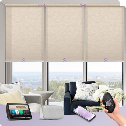 Graywind Motorized Light Filtering Shades Compatible