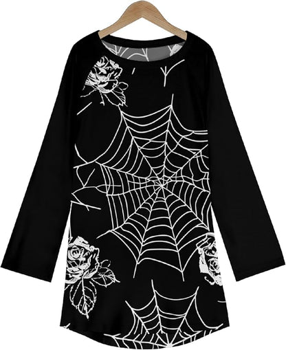 MARSVOVO Women Novelty Graphic Plus Size Sweater Crewneck Long Sleeve Cute Printed Loose Fit Casual Fall Sweaters Top