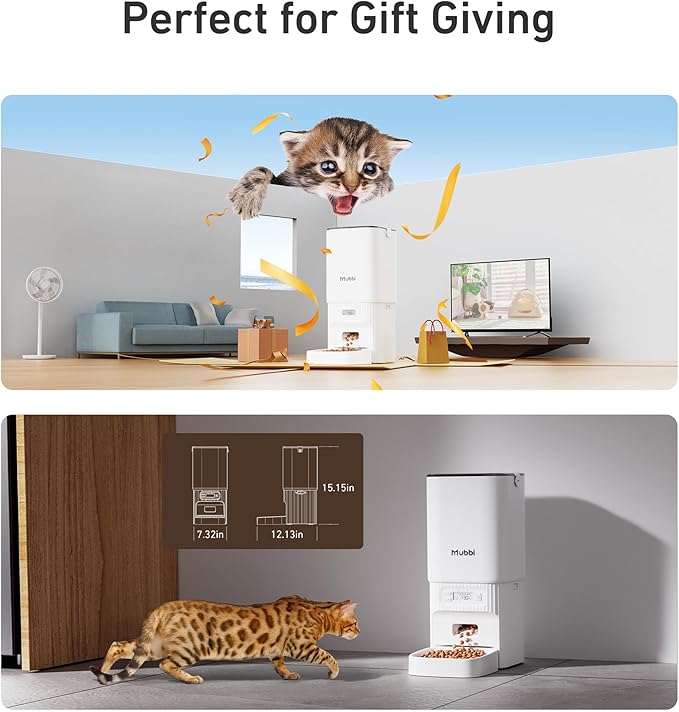 Automatic Cat Feeders, 7L/29 Cups Automatic Dog Feeder