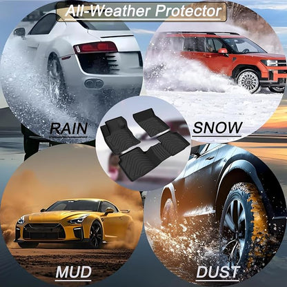 Aiqiying Floor Mats＆Cargo Liners Compatible with Toyota Camry 2025-2026 Modelss，All Weather Waterproof Durable Custom-Fit Back Trunk Tray Front Rear Rows Full Set Carpet Protection TPE Accessories
