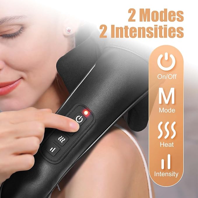 Shiatsu Back and Neck Massager, Cordless Shoulder Massager