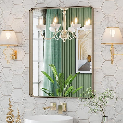 LOAAO 20”X30” Bronze Bathroom Mirrors