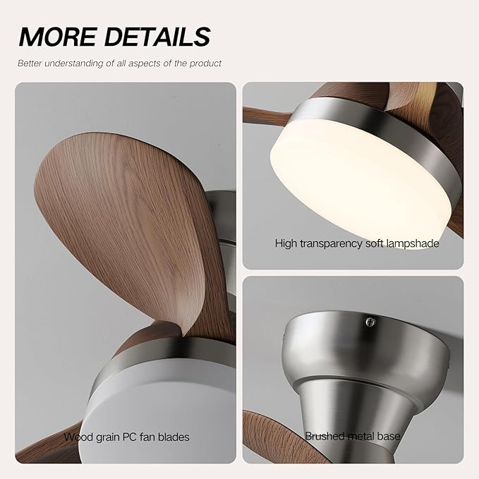 Myleoron 20 Inch Ceiling Fan