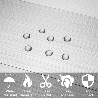 AULIGET 100-Piece Peel and Stick Backsplash Metal Tile, Laundry Room