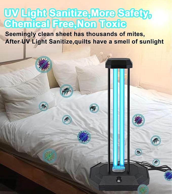 BAIMNOCM UVC Lamp 38W, UV Light Sanitizer Bulb, Ozone Germicidal lamp