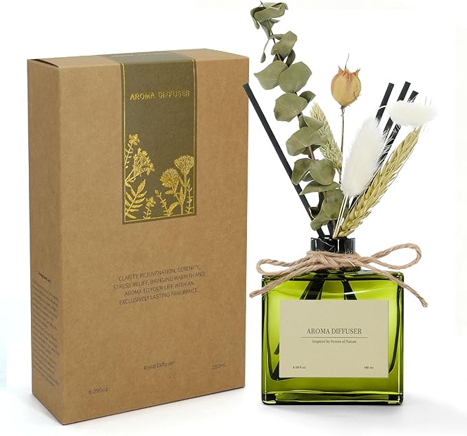Reed Diffuser, 6 oz Vanilla Cream Scent Diffuser