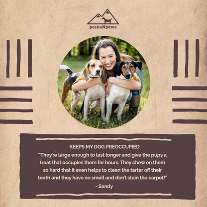 peaksNpaws Premium Yak Cheese Dog Treats - Natural Yak Chews from Himalayan Mountains - Grain Free, Lactose Free - Easily Digestible, 100% Eco-Friendly Packaging (3 Lb. Bag)